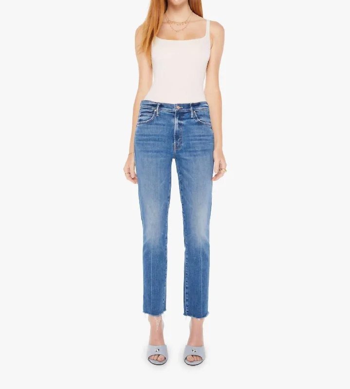 Soft Relaxation Wear Rascal Ankle Fray Jean In Opposites Attract
