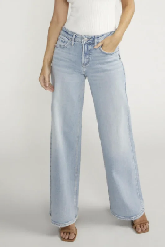 Relaxed Tops Silver Suki Wide Leg