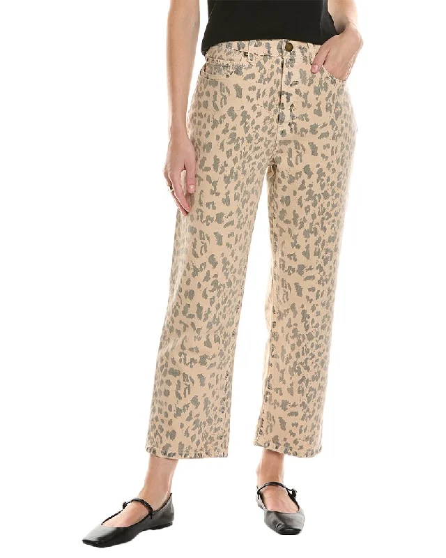 Light Layers THE GREAT The Wayne Vintage Leopard Jean