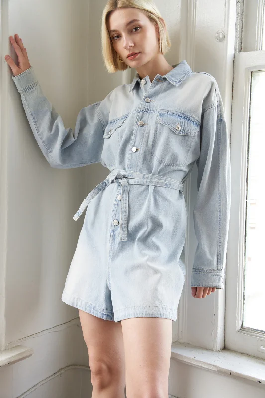 Cozy Footwear TURNING POINT DENIM ROMPER