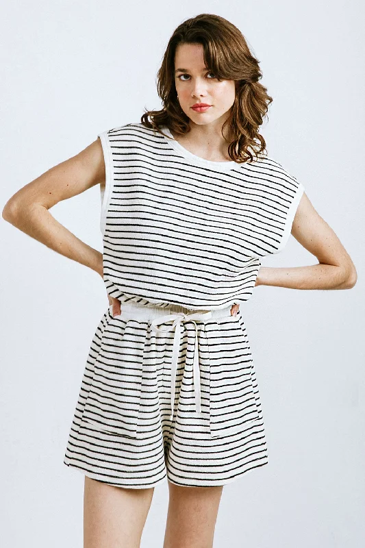 Soft Comfort Wear SUNSET COVE STRIPED ROMPER
