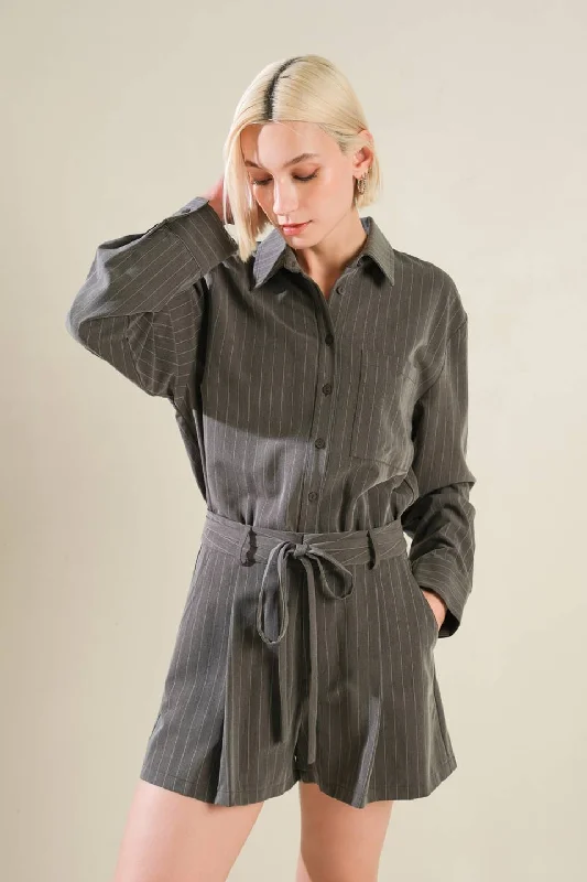 Comfortable Mind AM I OKAY WITH WOVEN ROMPER