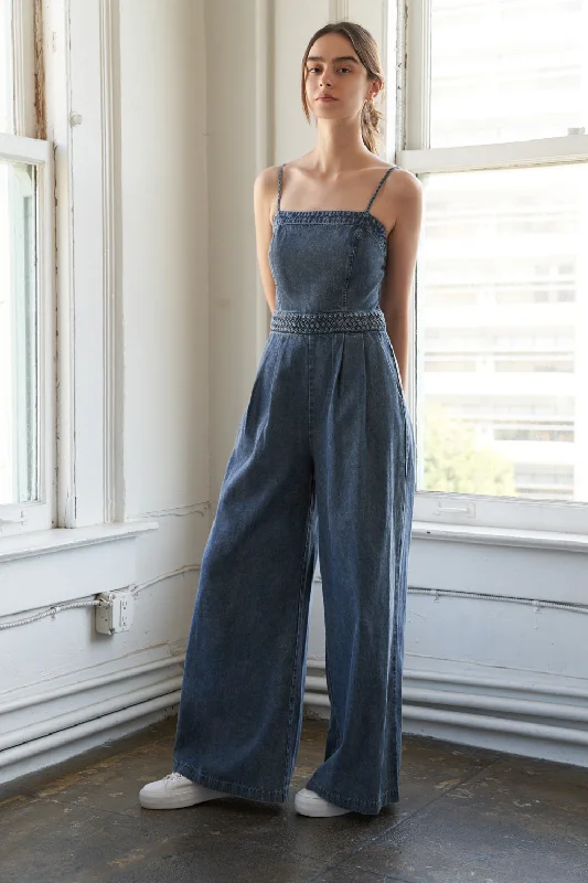 Soft Clothing STOLEN GLANCES DENIM JUMPSUIT