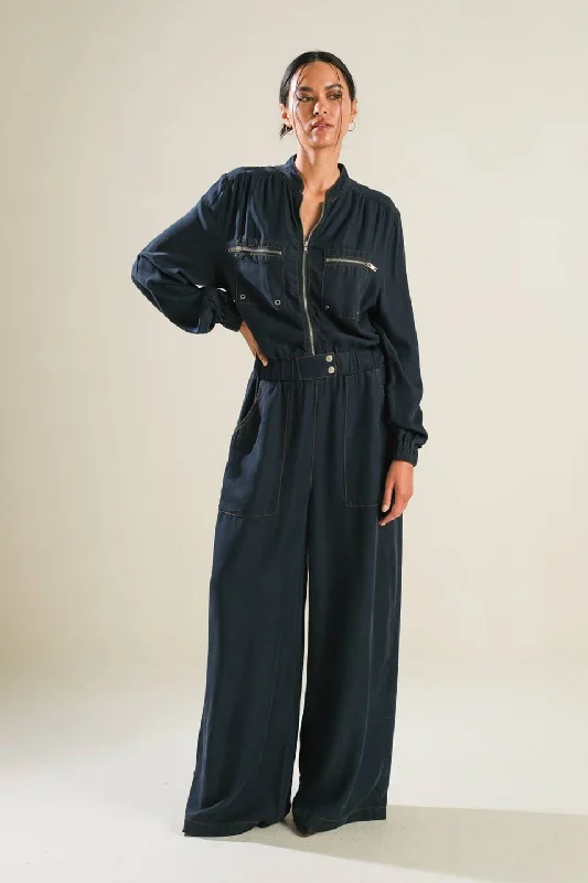 Effortless Looks HORIZON HAVEN WOVEN JUMPSUIT