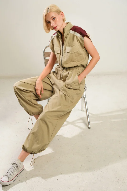 Cozy Fitting WAVE OF ELEGANCE WOVEN JUMPSUIT