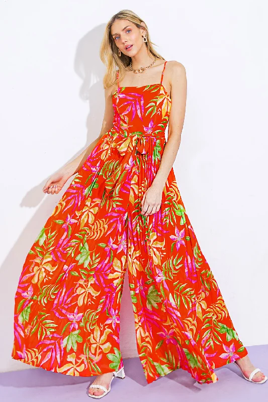 Light Comfort BLOSSOMING WITH JOY WOVEN JUMPSUIT
