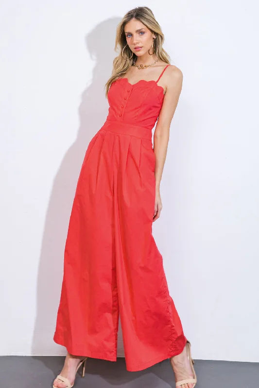 Comfortable Tops A BEAUTIFUL FEELING WOVEN JUMPSUIT