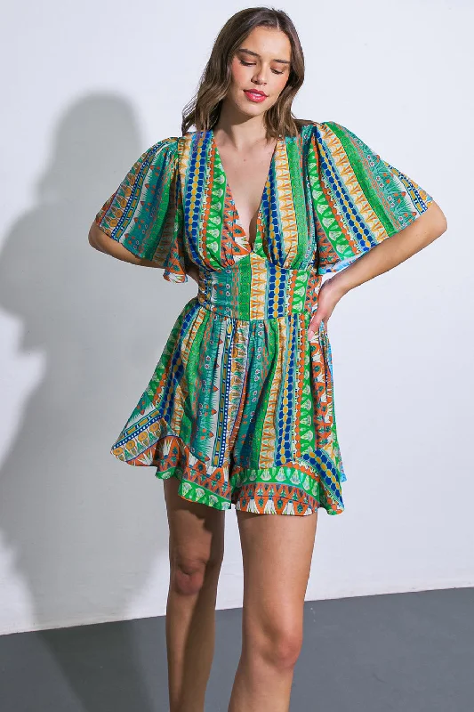 Soft Fashion REFRESHING BEAUTY WOVEN ROMPER