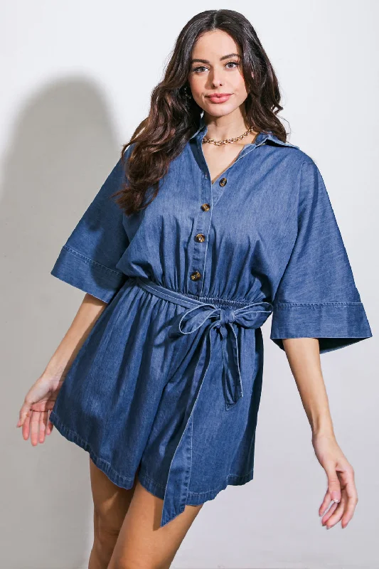 Outdoor Trend SEIZE THE DAY DENIM ROMPER