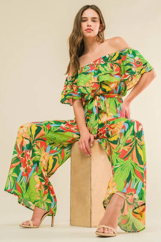 Fashion Concept DARING HEART WOVEN JUMPSUIT
