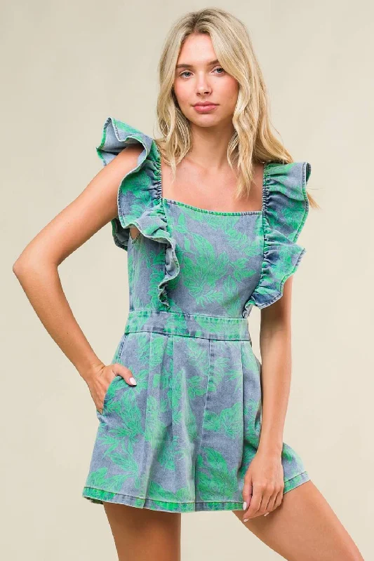 Fashion Touch INCREDIBLE LOVE DENIM ROMPER
