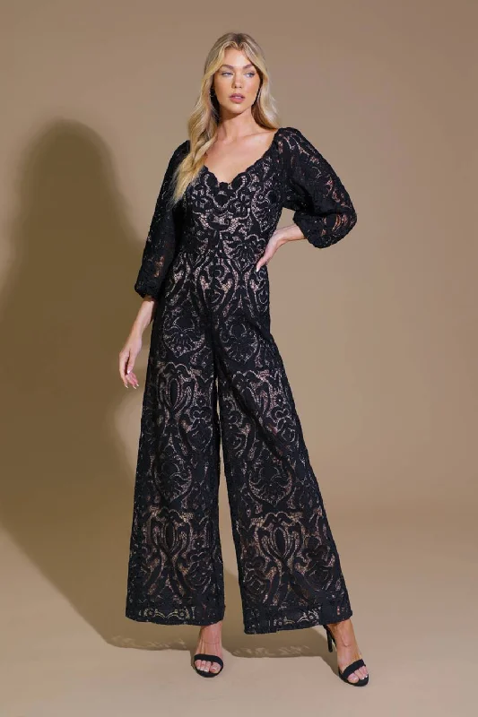 Exquisite Design TREASURE TROVE WOVEN LACE JUMPSUIT