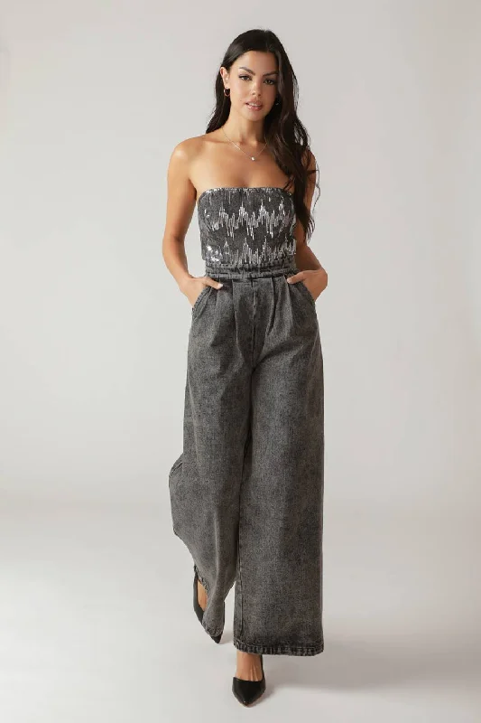 Warm Atmosphere DELICATE TOUCH DENIM JUMPSUIT