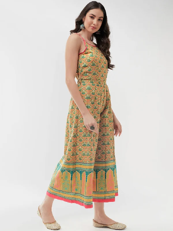 Breathable Style Jaipur Haat Strappy Printed Jumpsuit