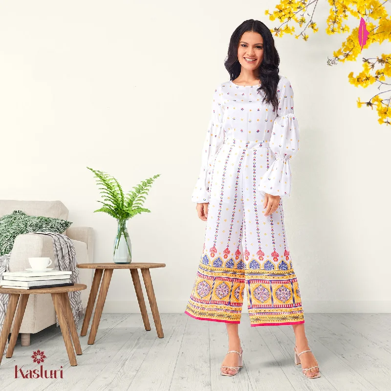 Relaxed Dresses Kasturi Digital Allover Printed Jumpsuit