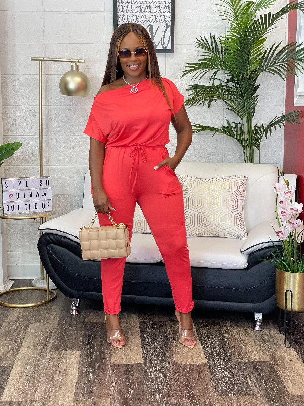 Minimal Style Lovely Style Jumpsuit (Rose)