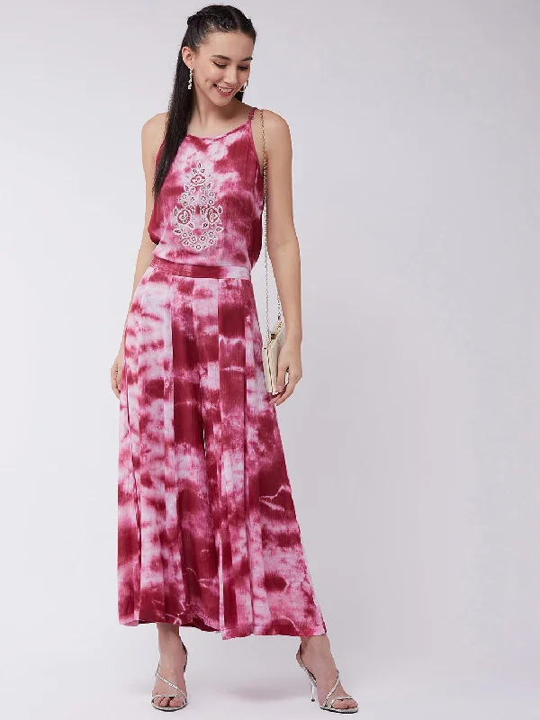 Carefree Style Ombre Embroidered Jumpsuit