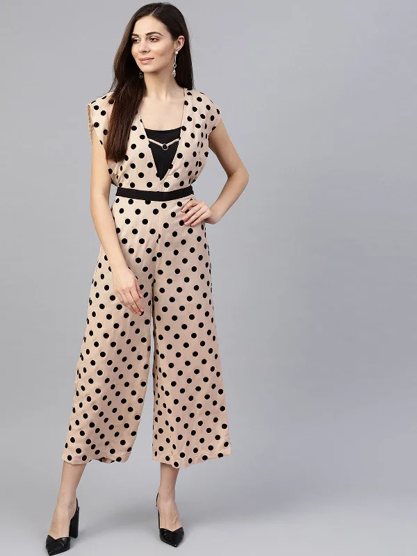 Soft Clothing Polka Printed Jumpsuit