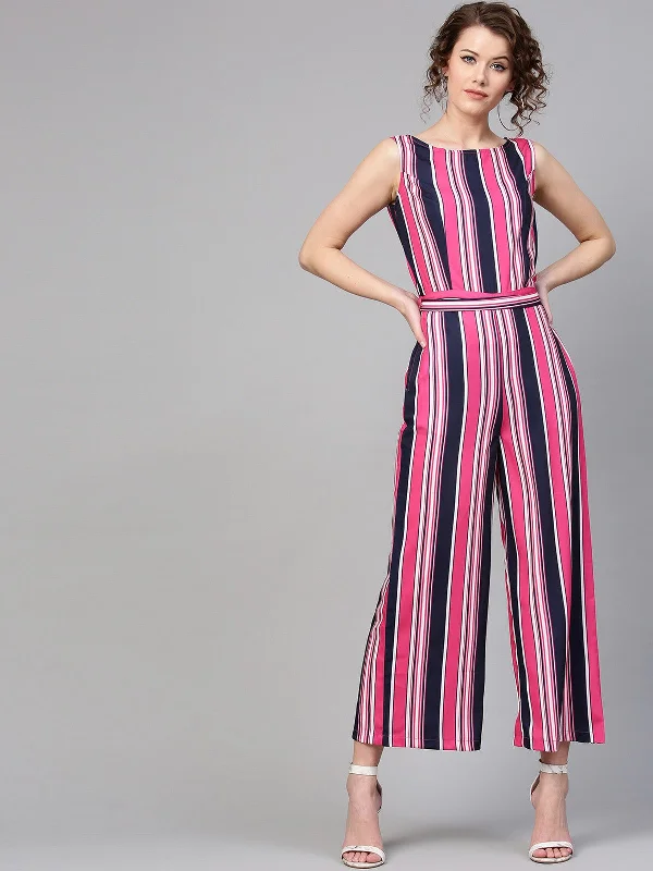 Stylish Comfort Stripes Jumpsuit