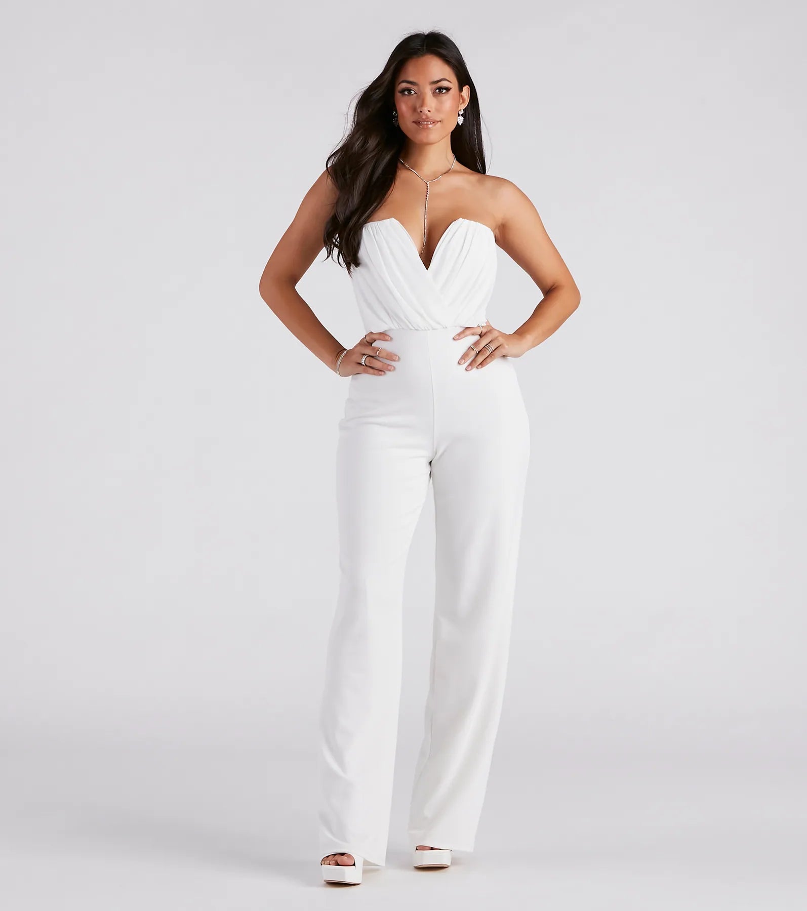 Easygoing Fashion Such A Chic Vibe Strapless Jumpsuit
