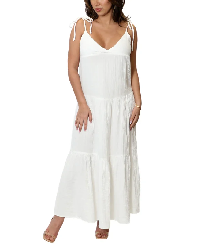 Fresh Comfort Tiered Maxi Dress Swim Cover-Up