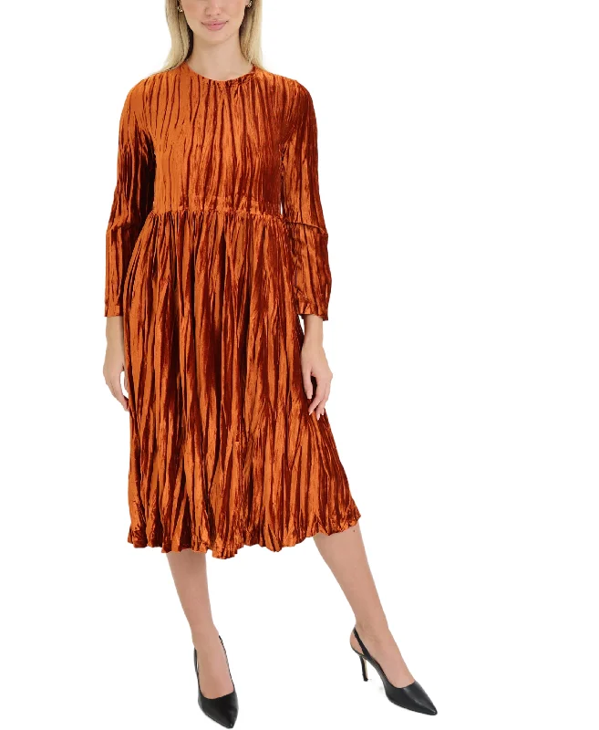 High-end Design Velvet Midi Dress