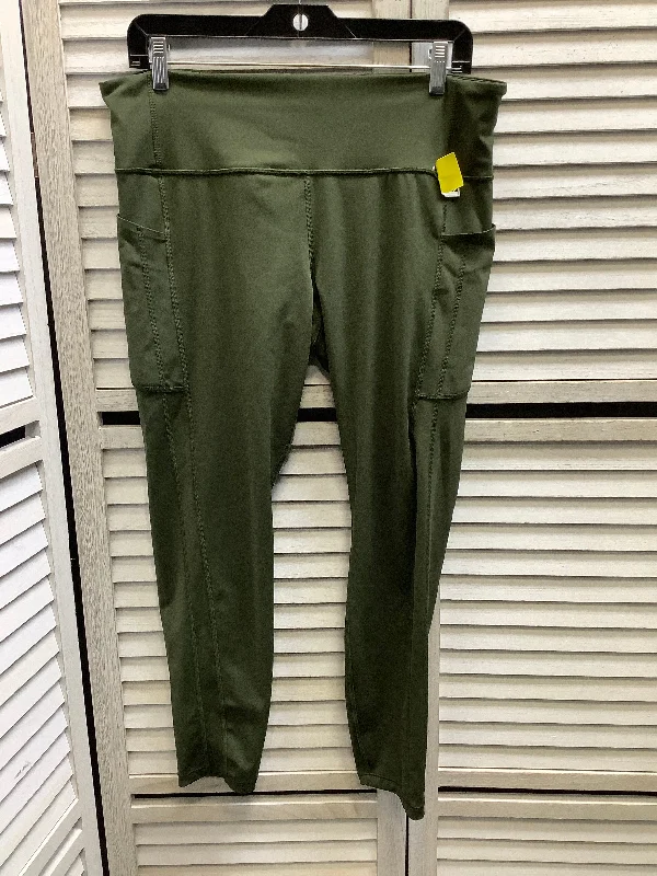 Cargo Shorts Athletic Leggings By Athleta In Green, Size: Xl