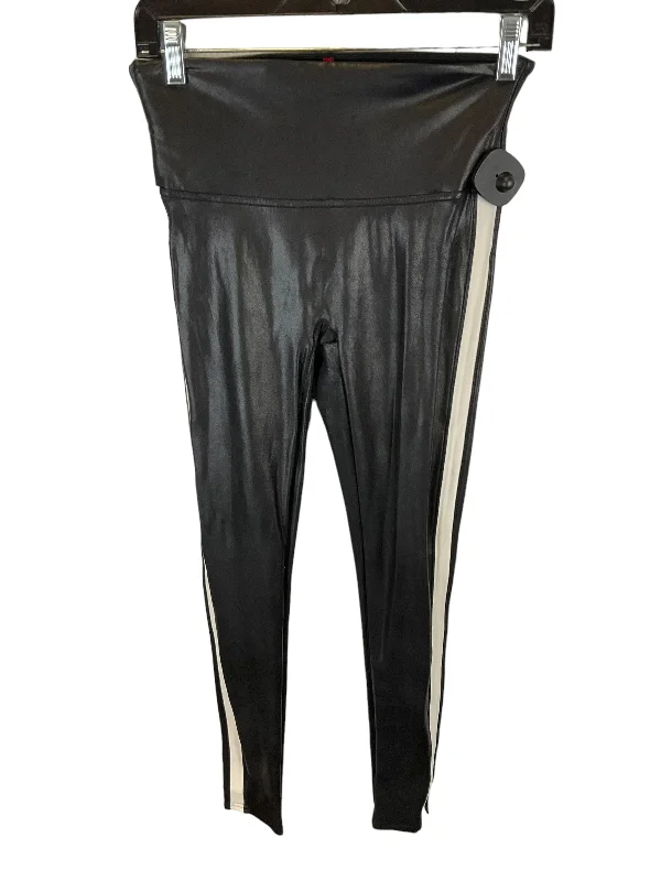 Exclusive Customization Black Athletic Leggings Spanx, Size M