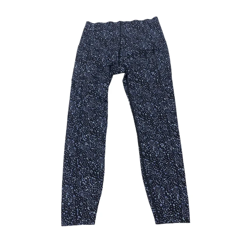 Trendy Comfort BLACK & BLUE ATHLETIC LEGGINGS by SWEATY BETTY Size:L