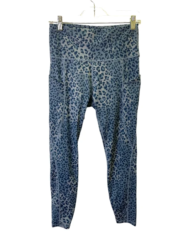 Noble And Elegant Blue Athletic Leggings by Ododos, Size: M