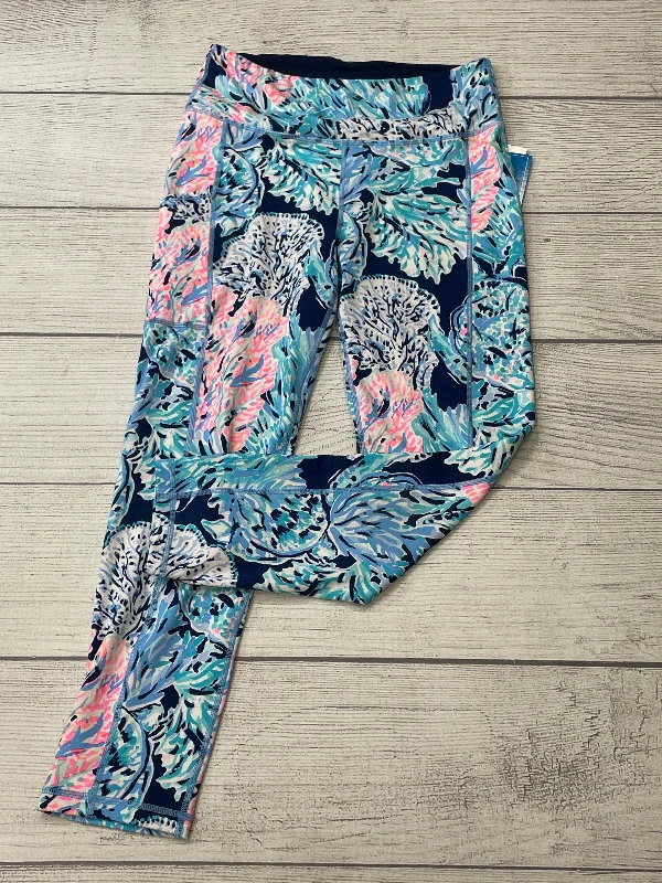 Unique Prints Blue Athletic Leggings Lilly Pulitzer, Size M