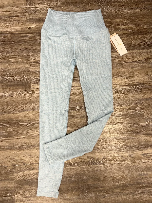 Chic Comfort Blue Athletic Leggings Spiritual Gangster, Size S
