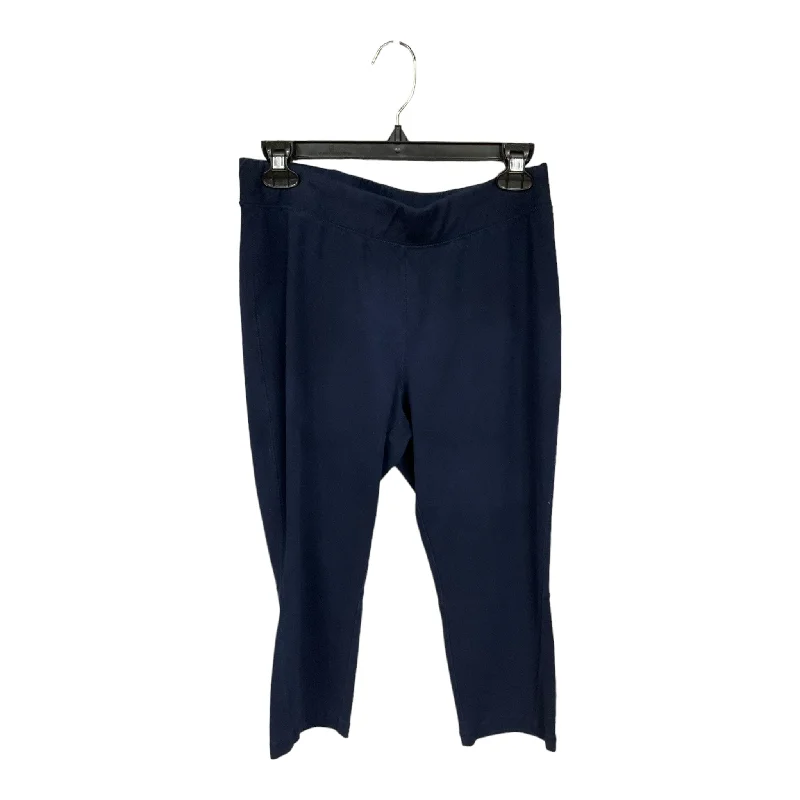 Comfy Chic Wear Blue Athletic Leggings Talbots, Size M