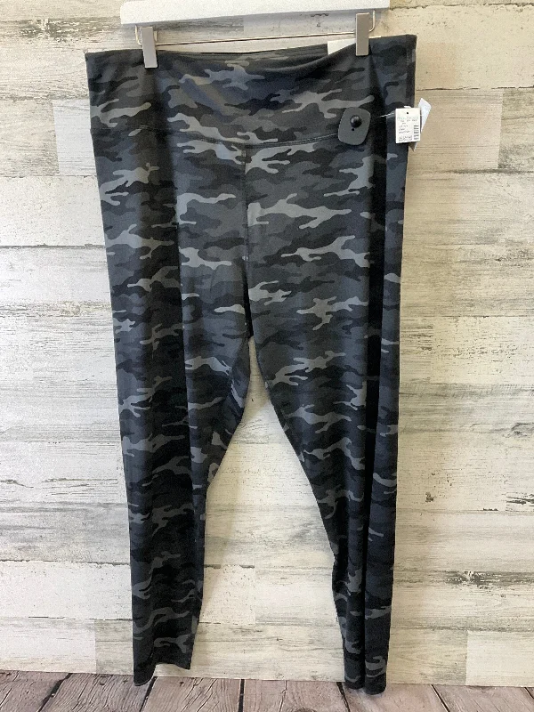 Modernism Camouflage Print Athletic Leggings Maurices, Size M