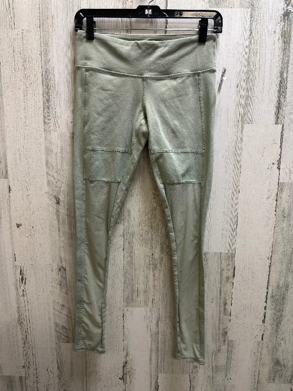 Cozy Chic Wear Green Athletic Leggings Alo, Size S