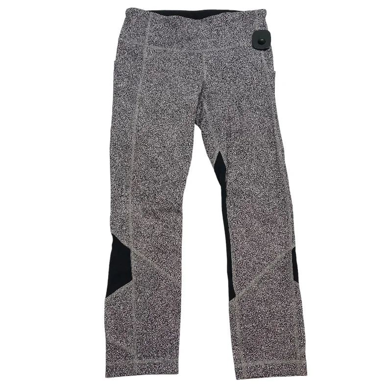 Comfortable And Cold-proof Grey Athletic Leggings Capris Lululemon, Size 4