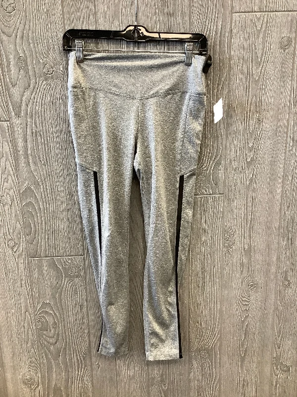 Comfortable Sweaters Grey Athletic Leggings Pink, Size M