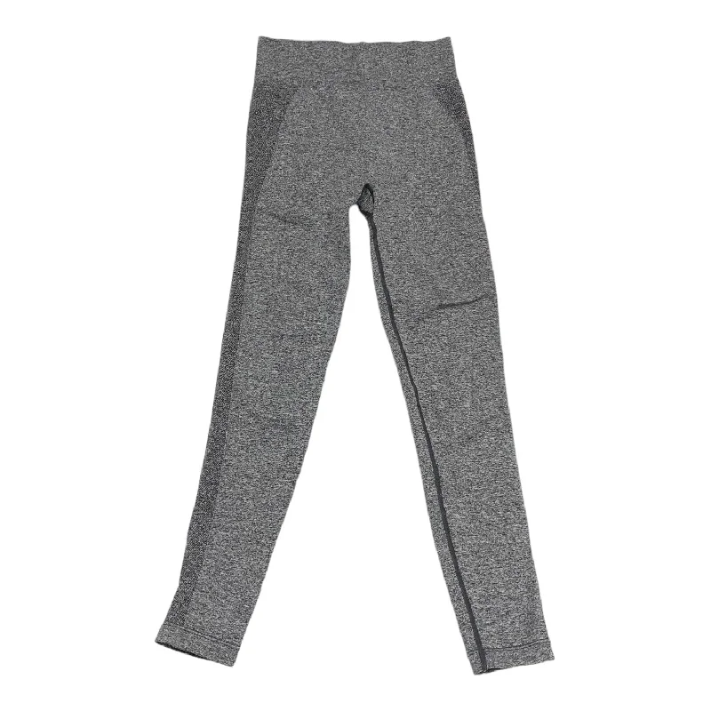 Fresh And Natural Grey & Pink Athletic Leggings Gym Shark, Size S