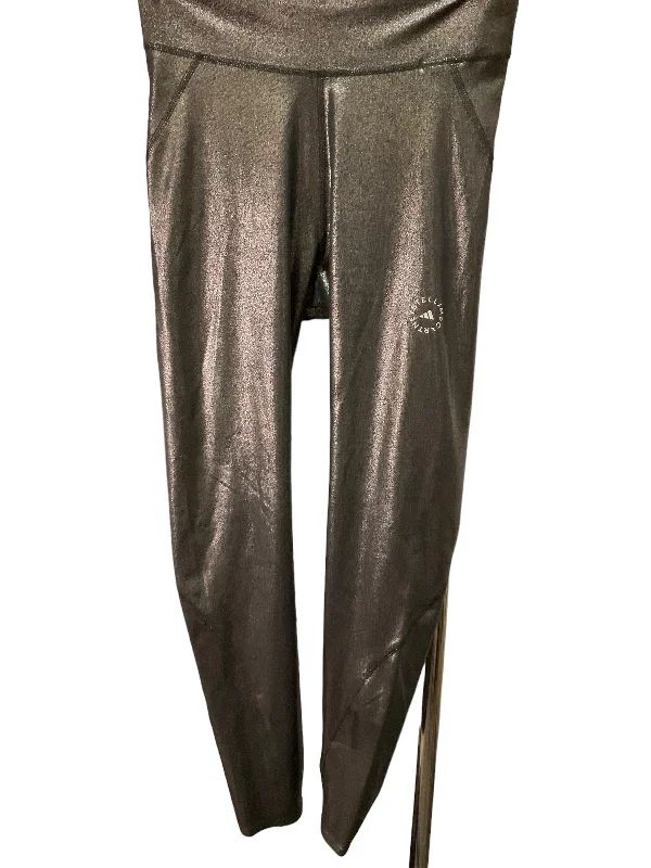 Soft Trends Metallic Athletic Leggings Stella Mccartney, Size 10