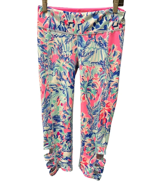 Trendy Comfort Wear Multi-colored Athletic Leggings Lilly Pulitzer, Size 4