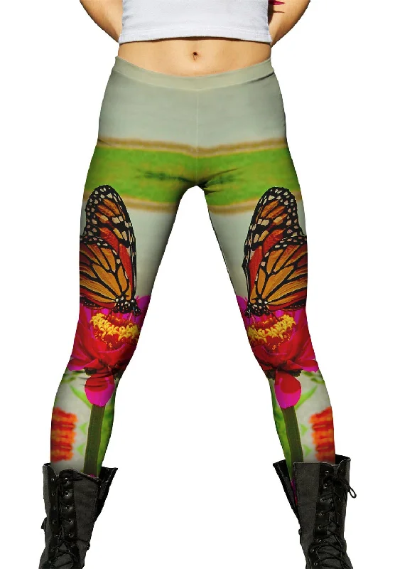 Comfortable And Casual Pink Flower Butterfly