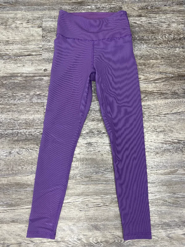 Effortless Wear Purple Athletic Leggings Cmc, Size S