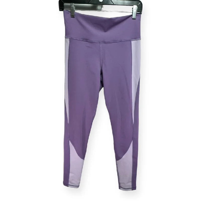 European And American Style Purple Athletic Leggings Under Armour, Size M
