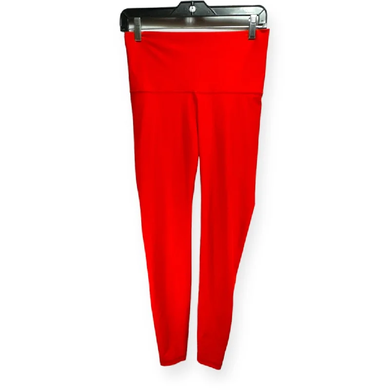 Must-have For Autumn And Winter Red Athletic Leggings Old Navy, Size M
