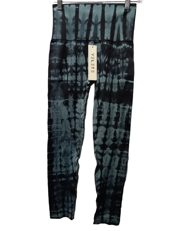 Easygoing Fashion Tie Dye Print Athletic Leggings Yelete, Size S