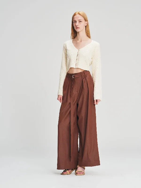 Noble And Elegant A17167 Wide Leg Dress Pants