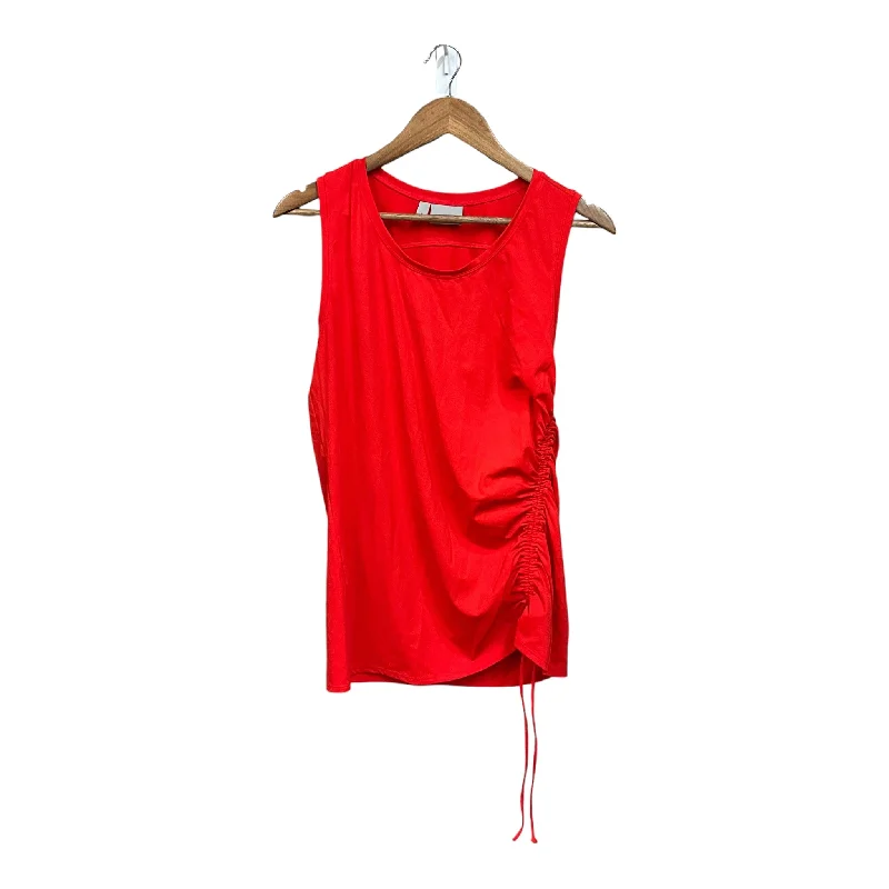 Carefree Athletic Top Short Sleeve By Athleta In Red, Size: L