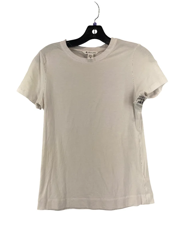 Comfortable Series Athletic Top Short Sleeve By Athleta In White, Size: Xs