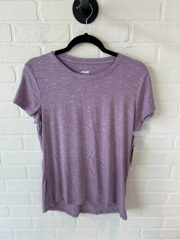 Sexy Fun Athletic Top Short Sleeve By Avia In Purple, Size: S
