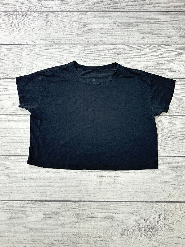 Elegant Fit Athletic Top Short Sleeve By Lululemon In Black, Size: M
